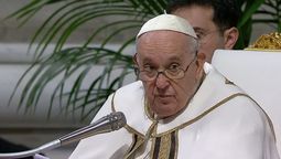 El papa celebró la misa principal del jueves Santo en la Basílica de San Pedro (Foto: Captura de TV) El papa celebró la misa principal del jueves Santo en la Basílica de San Pedro (Foto: Captura de TV)