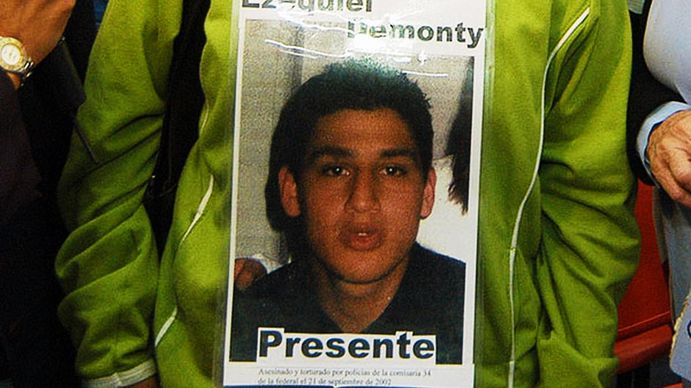 Ezequiel Demonty tenía solo 19 años. Foto: Agencia Paco Urondo.