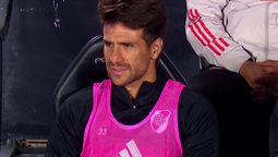 Ponzio se mostró emocionado en el Monumental. Ponzio se mostró emocionado en el Monumental.