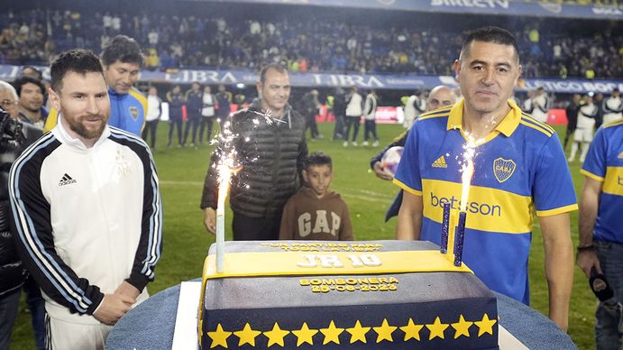 Juan Román Riquelme tuvo su partido despedida