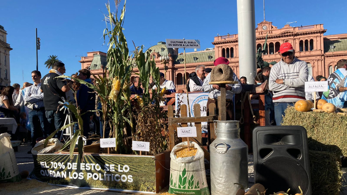 Las fotos y videos del tractorazo