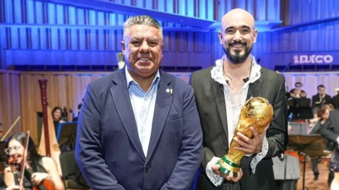 Chiqui Tapia y Abel Pintos&nbsp;