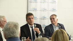 Sergio Massa en la reunión de empresarios (Foto: Cgera) Sergio Massa en la reunión de empresarios (Foto: Cgera)