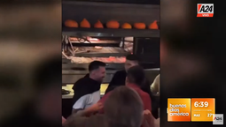Messi fue a cenar con su familia a una parrilla y revolucionó a los hinchas en Palermo (Foto: Captura A24). Messi fue a cenar con su familia a una parrilla y revolucionó a los hinchas en Palermo (Foto: Captura A24).