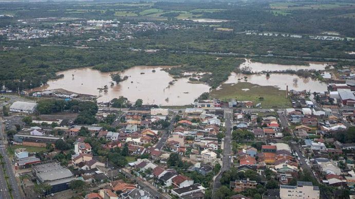 Ciclón en Brasil (Foto: Gentileza EFE)