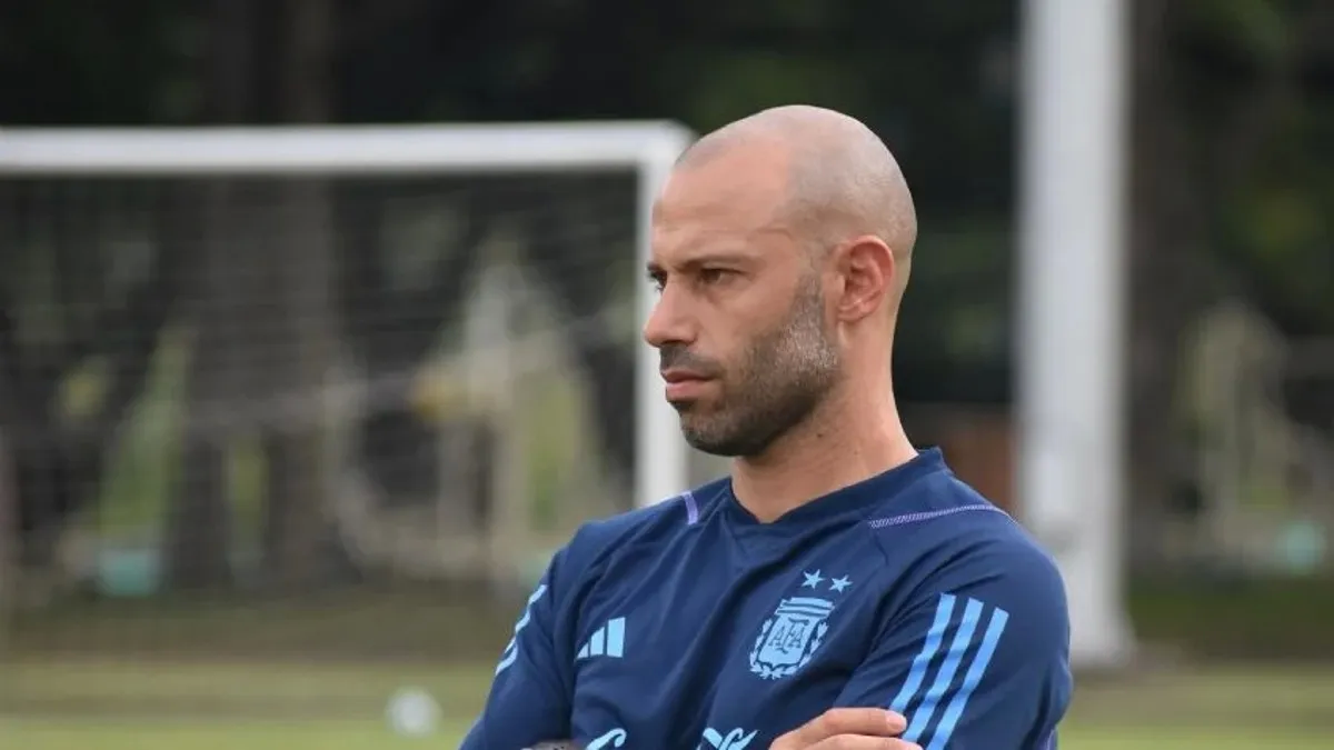 Javier Mascherano, técnico de la Selección Argentina.