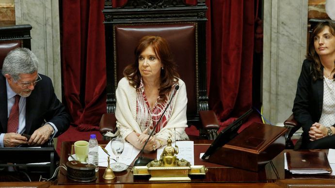 Cristina Kirchner en el Senado