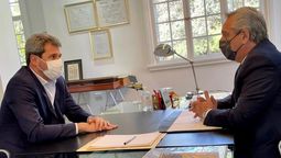 Alberto Fernández se reunió con Sergio Uñac en Olivos (Foto: Presidencia). Alberto Fernández se reunió con Sergio Uñac en Olivos (Foto: Presidencia).
