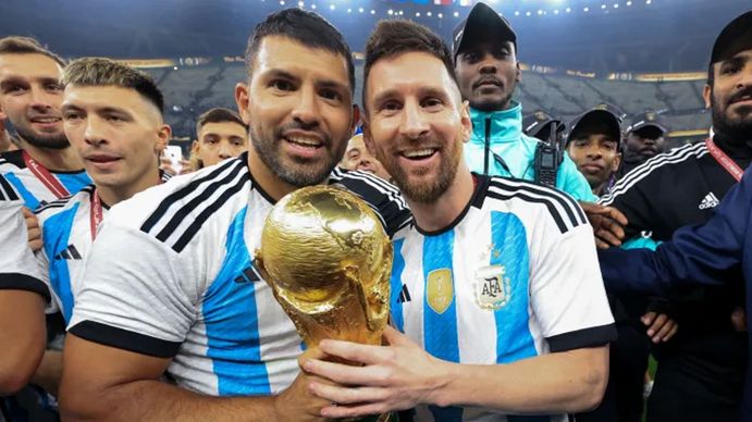 Messi y el Kun Agüero  