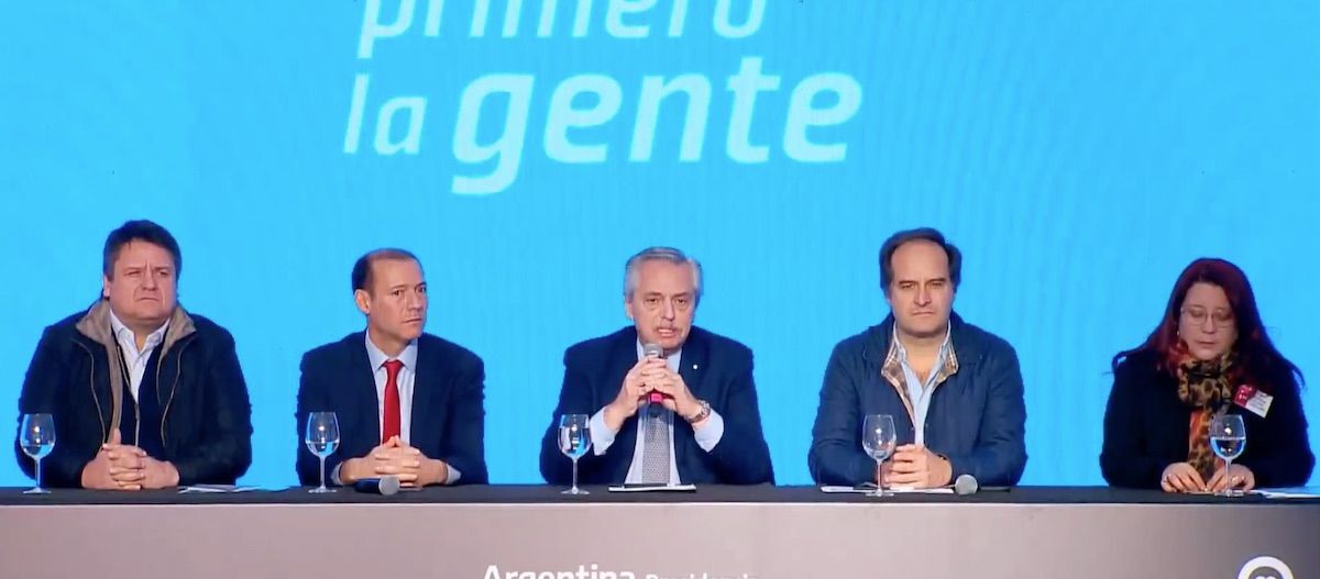 Alberto Fernández, durante el acto de este miércoles en Neuquén (Foto: captura de video). Alberto Fernández, durante el acto de este miércoles en Neuquén (Foto: captura de video).