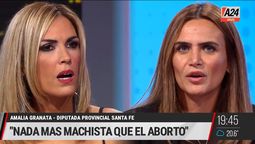 Amalia Granata, mano a mano con Viviana Canosa en A24. Amalia Granata, mano a mano con Viviana Canosa en A24.
