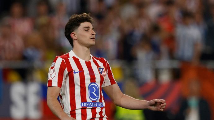 Julián Álvarez marcó un golazo en la final, pero el Atlético Madrid perdió por penales la Copa del Rey