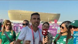 Así se vive la previa del partido contraMéxico en Qatar. Foto: captura de Tv. Así se vive la previa del partido contraMéxico en Qatar. Foto: captura de Tv.