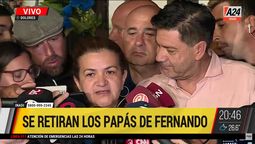 Los padres de Fernando Báez Sosa confían en que habrá justicia en el crimen de su hijo (Foto: Captura). Los padres de Fernando Báez Sosa confían en que habrá justicia en el crimen de su hijo (Foto: Captura).