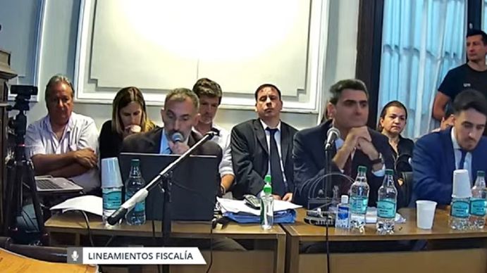 La fiscalía desarrolla su argumento en el marco de los alegatos finales en el juicio de Fernando Báez Sosa (Foto: captura de video). La fiscalía desarrolla su argumento en el marco de los alegatos finales en el juicio de Fernando Báez Sosa (Foto: captura de video).