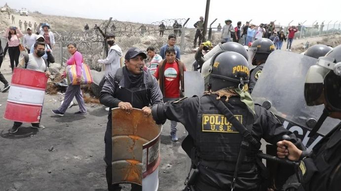 Perú vive una ola de protestas en gran parte del país desde el 7 de diciembre pasado