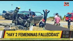 El jefe de Bomberos de Maldonado confirmó en A24 que todos los protagonistas del choque son argentinos (Foto: Captura). El jefe de Bomberos de Maldonado confirmó en A24 que todos los protagonistas del choque son argentinos (Foto: Captura).