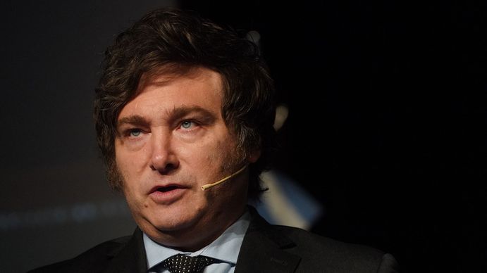 Javier Milei presentó sus 60 propuestas como precandidato a presidente:&nbsp; (Foto: NA).