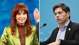 Mientras Cristina Kirchner optó por no responderle a Milei, Kicillof lo trató de defensor de intereses extrankeros. (Foto: A24).
