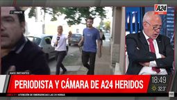 atacaron en vivo a periodistas de a24 en zarate: fueron familiares de maximo thomsen atacaron en vivo a periodistas de a24 en zarate: fueron familiares de maximo thomsen