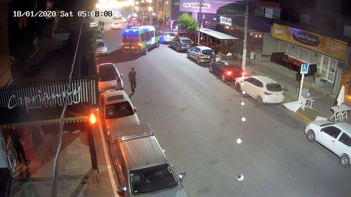 El video captó toda la escena