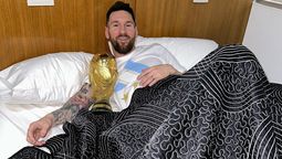 Lionel Messi desayunó un alfajor de lujo tras su llegada al país