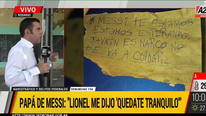 Habló Jorge Messi desde Rosario. 