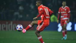 El provocativo gesto de Nicolás De la Cruz a un jugador de Talleres