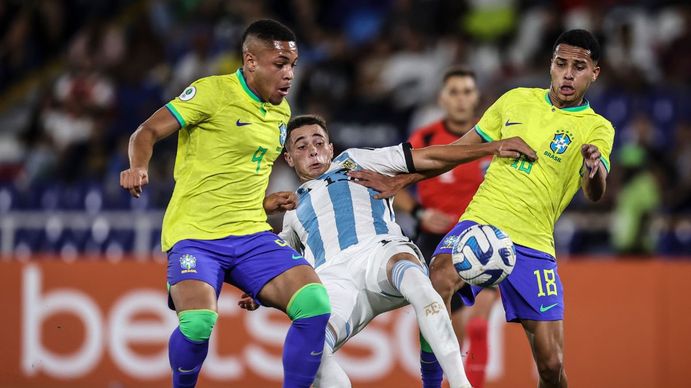 La Selección Argentina Sub-20 perdió ante Brasil 