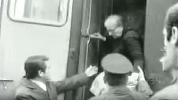 Emilia Basil cuando es detenida en una de las pocas imágenes que se conocen de ella.&nbsp;