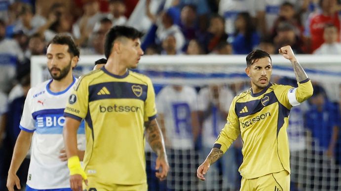 Boca le ganó 2-1 a la Universidad Católica de Chile en su debut en la Libertadores