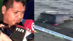 La teoría del dueño de la camioneta que cayó al Río de la Plata. (Foto: A24.com) La teoría del dueño de la camioneta que cayó al Río de la Plata. (Foto: A24.com)