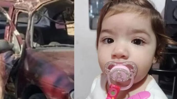 Aitana murió poco despupes del choque en el hospital. Foto: www.losandes.com.ar