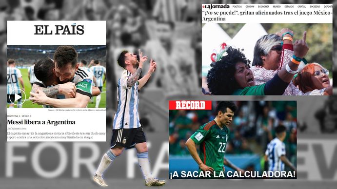 Lionel Messi le dio la victoria a la Selección Argentina y acaparó los titulares de los principales medios del mundo (Foto: Captura).