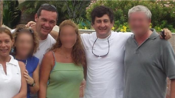 Nora Dalmasso y Marcelo Macarrón junto a Miguel Rohrer.&nbsp;