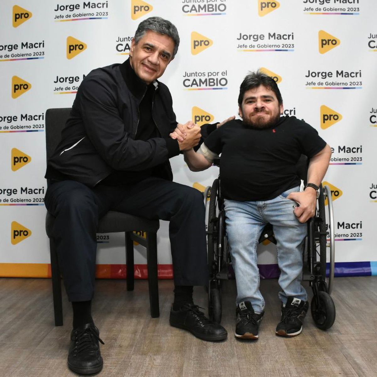 Jorge Macri, junto a Franco Rinaldi, precandidato a legislador por la Ciudad. Jorge Macri, junto a Franco Rinaldi, precandidato a legislador por la Ciudad.