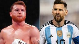 El boxeador Canelo Álvarez amenazó a Lionel Messi por un gesto que lo enfureció (Foto: Exitoina-Telam). El boxeador Canelo Álvarez amenazó a Lionel Messi por un gesto que lo enfureció (Foto: Exitoina-Telam).