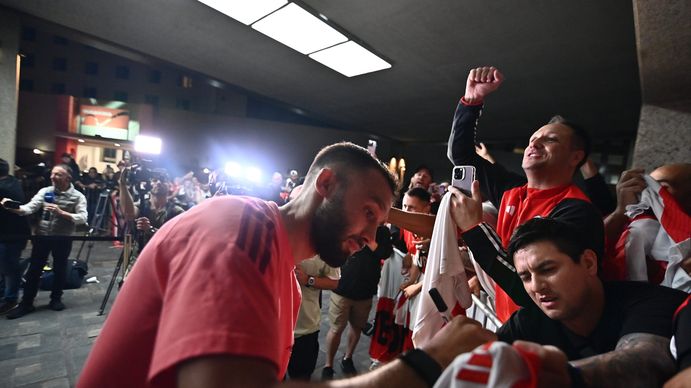 River Plate llegó a Brasil y se prepara para la semifinal contra Atlético Mineiro en Copa Libertadores