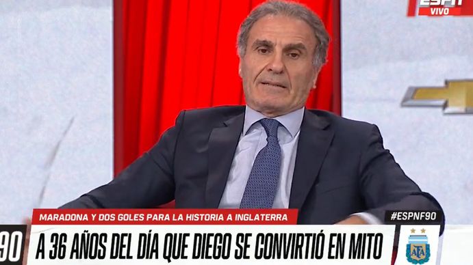 Oscar Ruggeri y un relato emocionante del gol de Diego a los ingleses.