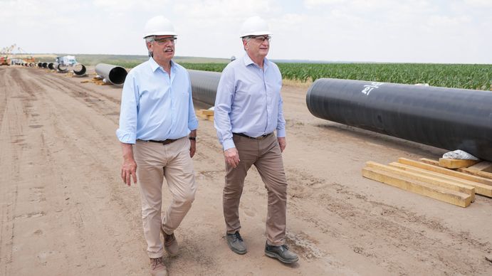 Alberto Fernández ¿defiende la gestión o en modo campaña?. Foto Presidencia. Alberto Fernández ¿defiende la gestión o en modo campaña?. Foto Presidencia.