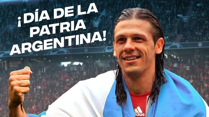 Los clubes europeos homenajearon a los argentinos en el Día de la Patria