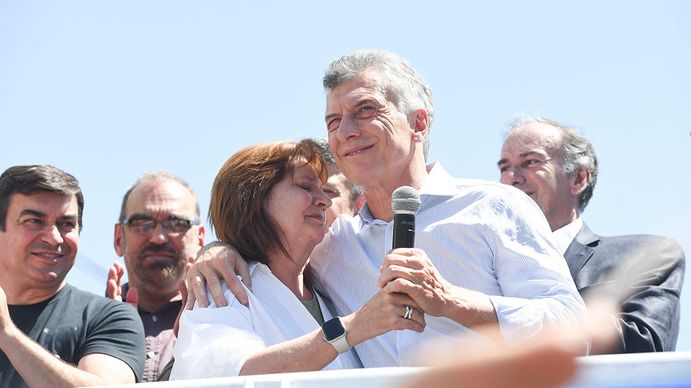 Mauricio Macri mostró su favoritismo por Patricia Bullrich (Foto: Télam).