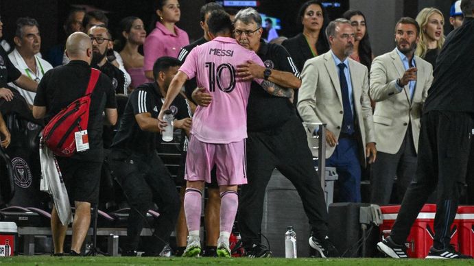 Lionel Messi y Gerardo Martino 