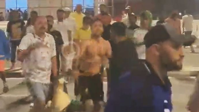 Mexicanos y argentinos se trenzaron feo.&nbsp;