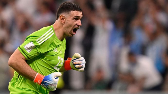 Entrá y mirá el gesto de Dibu Martínez que recorre el mundo. (Foto: AFP)&nbsp;