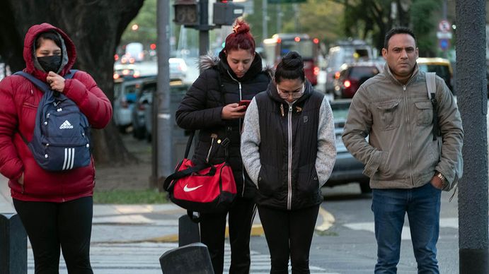 El frío sorprendió a todos esta semana. Foto: archivo.